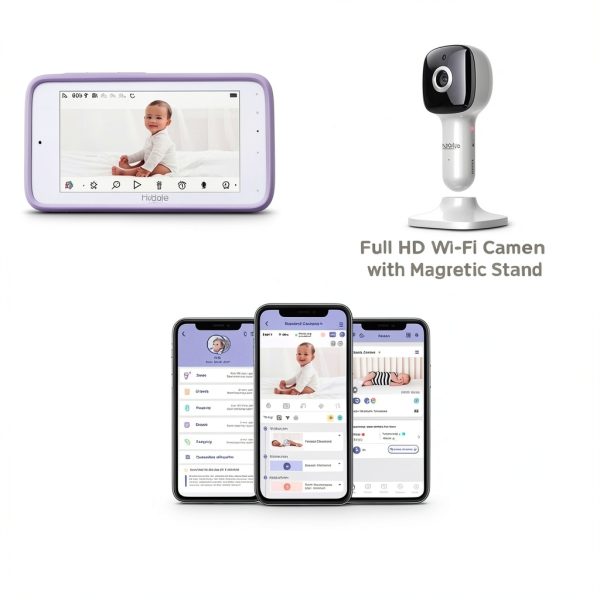 Hubble Connected Smart Baby Monitor Plastic 5 Inch Touch-7