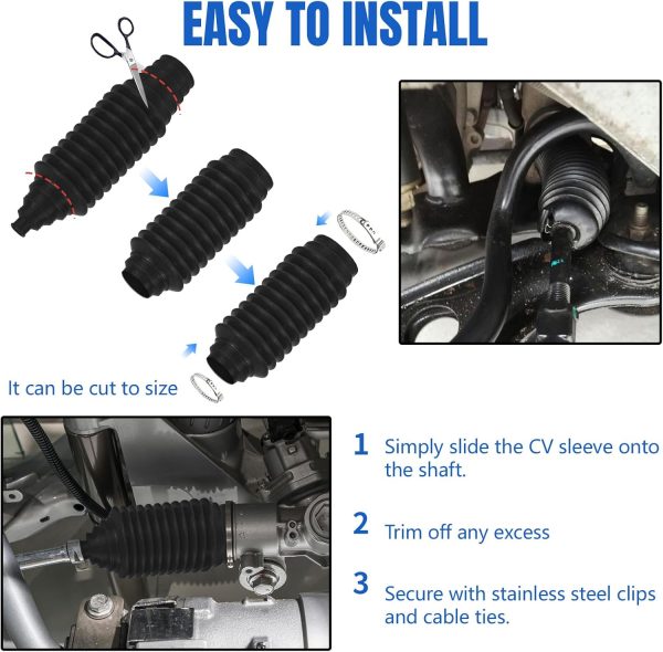 Hbxdeco CV Axle Boot Kit Silicone Flexible-5