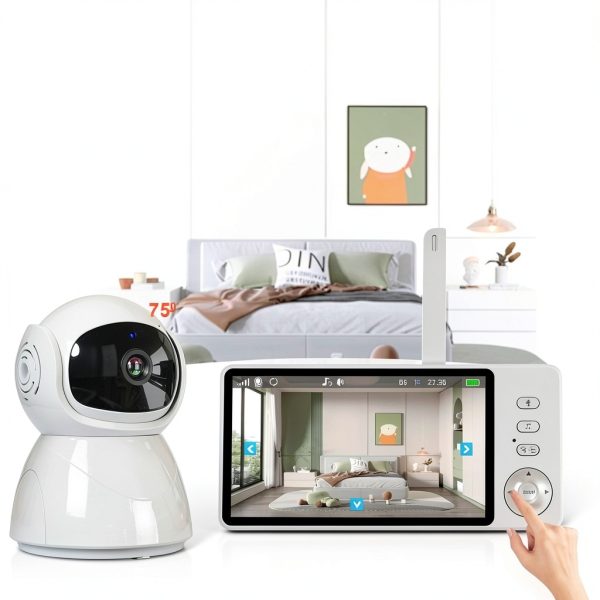 Baby Monitor Ankeke 5inch HD White Smart Camera-4