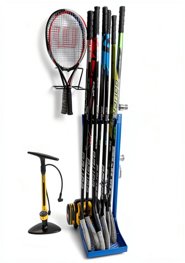 Krusader Blue Hockey Stick Holder for Home Use-3