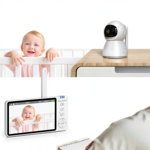 Baby Monitor Ankeke 5inch HD White Smart Camera-0