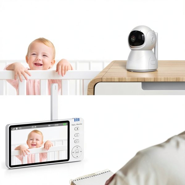 Baby Monitor Ankeke 5inch HD White Smart Camera-0
