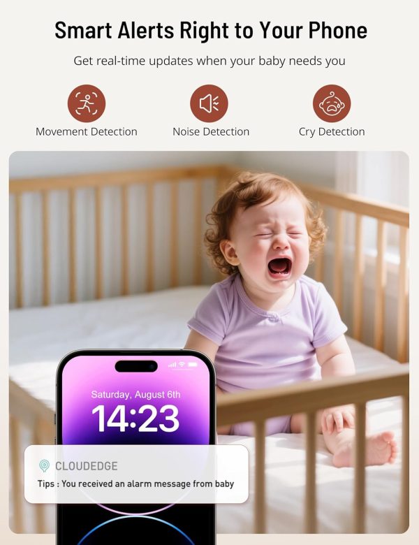 Pavo Baby Monitor White CloudEdge-3
