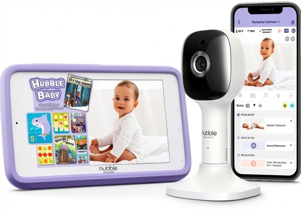 Hubble Connected Smart Baby Monitor Plastic 5 Inch Touch-0