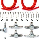 RANSOTO Diesel Fuel Return Kit Chrome Steel 2‑Port-0