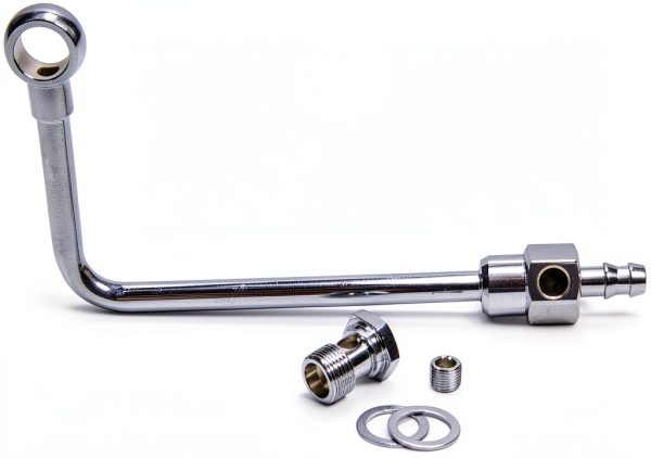 Edelbrock Chrome Steel Fuel Line 3/8 Barbed-0
