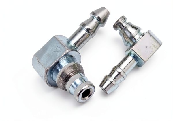 RANSOTO Diesel Fuel Return Kit Chrome Steel 2‑Port-2