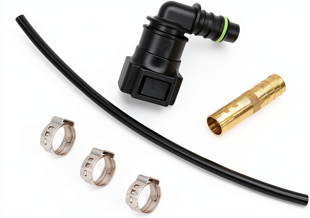 Panwarmoll fuel line repair kit components