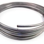Fuel Line Replacement Silver Zinc Coated Steel-0