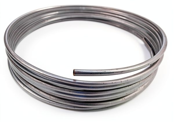 Fuel Line Replacement Silver Zinc Coated Steel-0