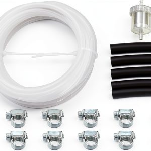 Fuel Tank Hose Clip Kit 5M by AQXMIOE Durable Metal Plastic RV-0