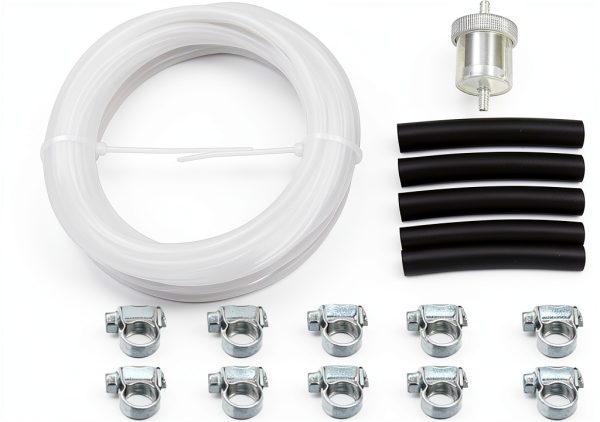 Fuel Tank Hose Clip Kit 5M by AQXMIOE Durable Metal Plastic RV-0