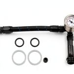 LVOUP Aluminum Dual Fuel Line Kit 1/4" ID x 7/16" OD Black for 4150-0