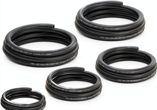 Fuel Line Hose Kit Stacool NBR Black 39in Multi‑Size 5 Piece Set-0