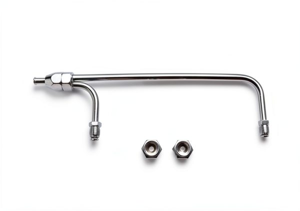 Fuel Line Mr. Gasket Chrome-Plated 1552 Dual Hose Barb Hex Fittings-2