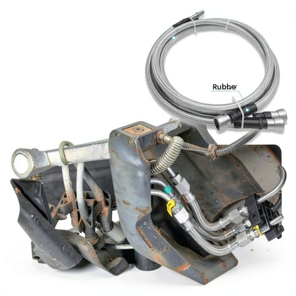 Fuel Line 819-840 Stainless Steel Braided Hose by JkorkM for Silverado-4
