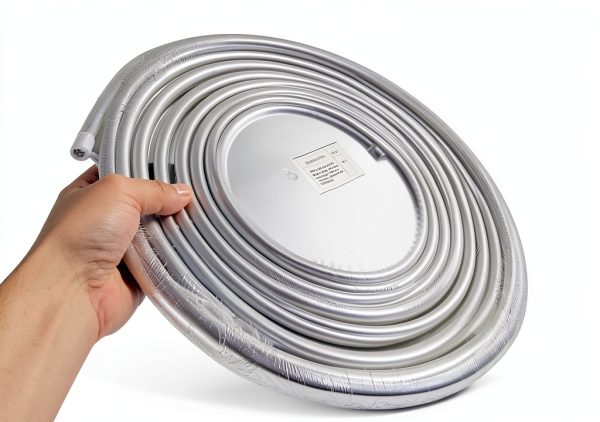 Shonee Aluminum 25FT Fuel Line Silver 3/8 Inch Flexible Hose-2