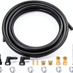 Mupera Nylon Fuel Line 5/16 Inch 25ft Black Replacement Kit AIRKIT-516-0