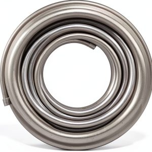 Shonee Aluminum 25FT Fuel Line Silver 3/8 Inch Flexible Hose-0