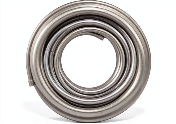 Shonee Aluminum 25FT Fuel Line Silver 3/8 Inch Flexible Hose-0