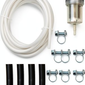 Fuel Line Kit AUPARTIK 5m Stainless Steel Diesel Filter Set Black-0