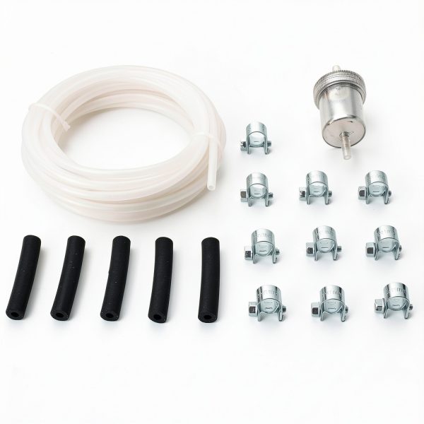 Fuel Line Kit AUPARTIK 5m Stainless Steel Diesel Filter Set Black-1