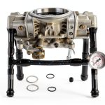 RULLINE 4150 Dual Intake Fuel Line Kit 8 AN with Pressure Gauge-0