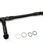 BARTOO Dual Fuel Line Kit 4150 Carb 8AN Black with Gauge-0