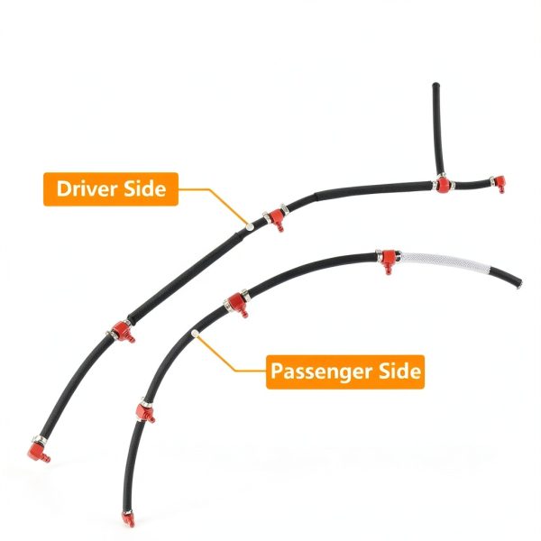 KPALAG Diesel Return Hose Assembly with Aluminum Connectors-7