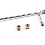 Fuel Line Mr. Gasket Chrome-Plated 1552 Dual Hose Barb Hex Fittings-0