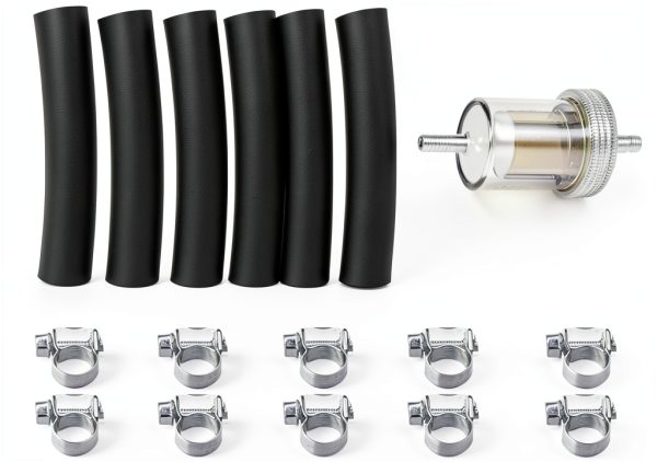 Fuel Tank Hose Clip Kit 5M by AQXMIOE Durable Metal Plastic RV-2