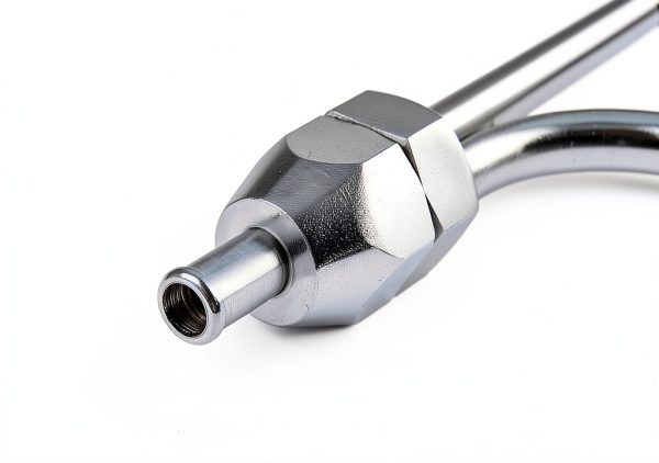 Fuel Line Mr. Gasket Chrome-Plated 1552 Dual Hose Barb Hex Fittings-3
