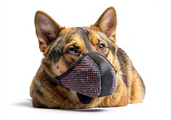 Dog Muzzle Extra Small Soft Air Mesh Adjustable Guard by JOYPAWS Black-2