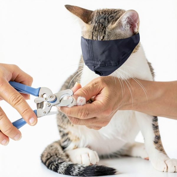 Cat Muzzle by Downtown Pet Supply Nylon Medium Grooming Muzzle-4