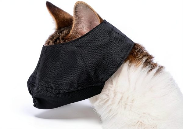 Cat Muzzle by Downtown Pet Supply Nylon Medium Grooming Muzzle-0