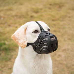 Dog Muzzle Silicone Large Breed Black L6 by Diketone-0