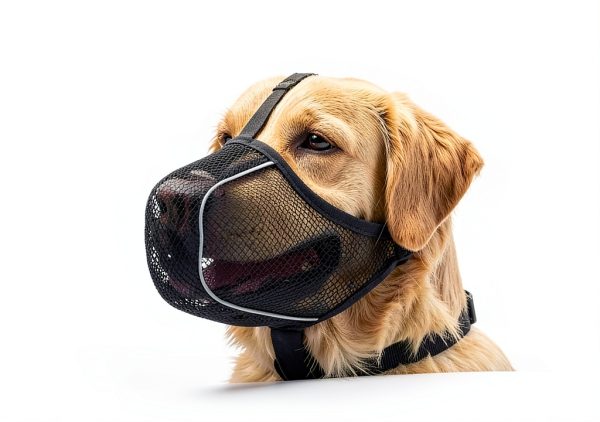 Dog Muzzle Mayerzon Patented Mesh Soft Muzzle for Large and Small Dogs-3