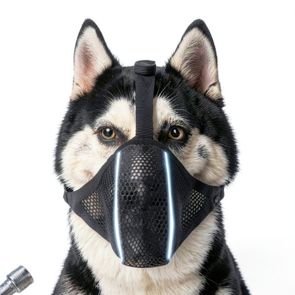 Dog Muzzle Mayerzon Patented Mesh Soft Muzzle for Large and Small Dogs-5