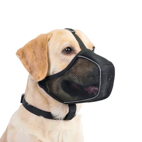 Dog Muzzle Mayerzon Patented Mesh Soft Muzzle for Large and Small Dogs-1