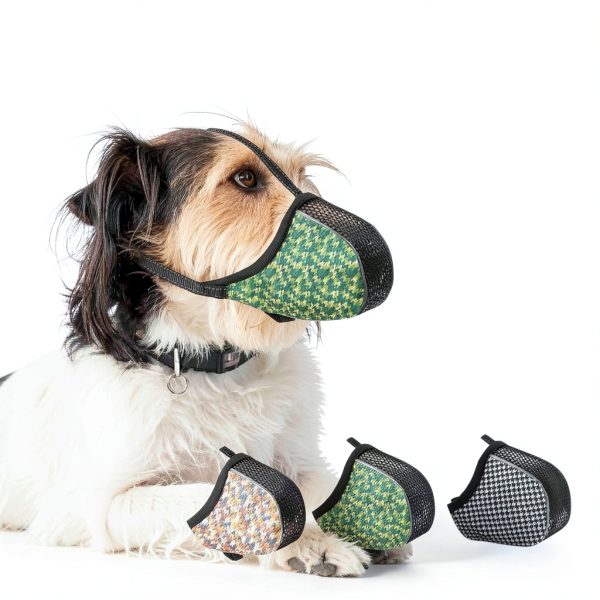 Dog Muzzle Extra Small Soft Air Mesh Adjustable Guard by JOYPAWS Black-4