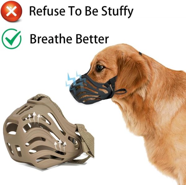 Dog Muzzle Silicone Large Breed Black L6 by Diketone-3