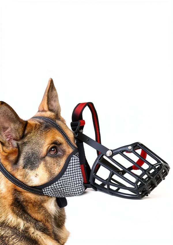 Dog Muzzle Extra Small Soft Air Mesh Adjustable Guard by JOYPAWS Black-3