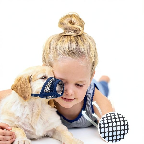 Dog Muzzle Mayerzon Soft Mesh Adjustable for Small to Large Breeds-1