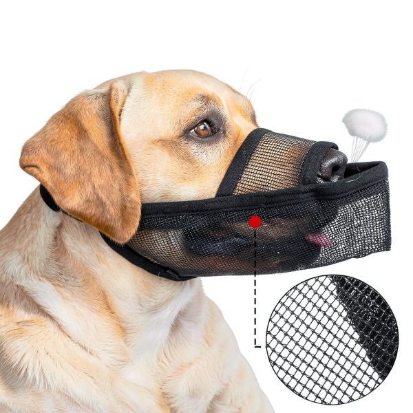 Crazy Felix Nylon Dog Muzzle – Breathable Mesh, Anti‑Bite, Black Small-4