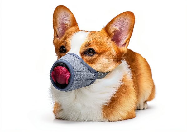 Dog Muzzle Mayerzon Soft Mesh for Small to Large Breeds Grey XXS-5
