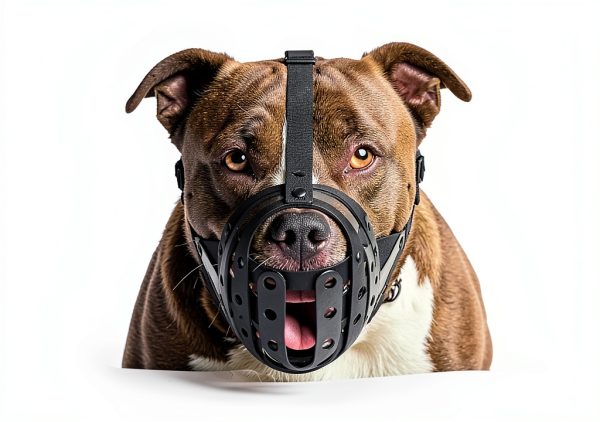 Pitbull Muzzle by Mayerzon Lightweight Adjustable Basket for Large-5