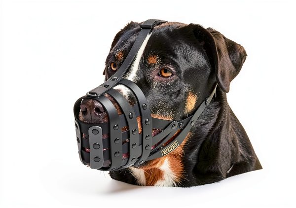 Pitbull Muzzle by Mayerzon Lightweight Adjustable Basket for Large-4