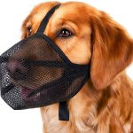 Mayerzon Dog Muzzle, Soft Mesh Muzzle for Small Medium Large Dogs Anti Bite Scavenging, Breathable Adjustable Mouth Guard for German Shepherd Labrador Golden Retriever in Grooming Walking Vet Visits-0