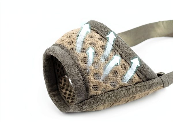 Dog Muzzle Mayerzon Soft Mesh for Small to Large Breeds Grey XXS-1