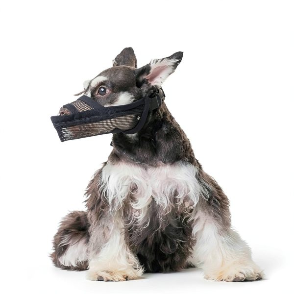 Crazy Felix Nylon Dog Muzzle – Breathable Mesh, Anti‑Bite, Black Small-8